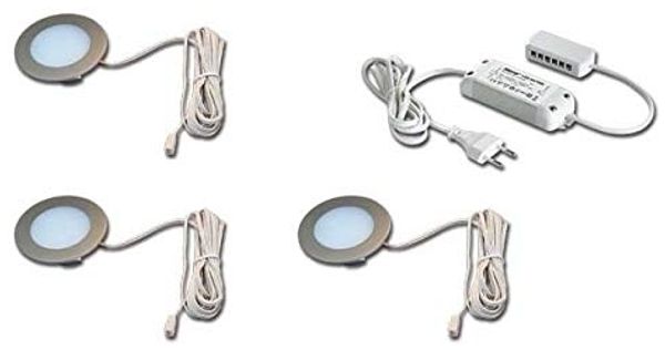 Hera 3er-Set LED-Einbauleuchte ww Tr. 24/15W 61056938002