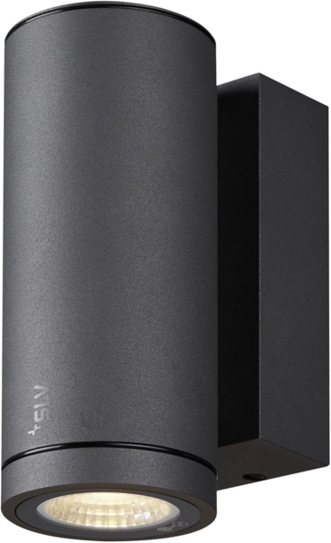 SLV No. 1003422 ENOLA ROUND S single Outdoor LED Wandaufbauleuchte anthrazit IP 65