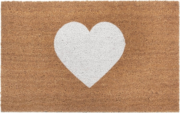 HANSE Home Fußmatte Mix Mats Kokos Heart, Türmatte, rechteckig, Höhe: 15 mm, Kokos, Schmutzfangmatte, Outdoor, Rutschfest, Innen, Kokosmatte, Flur