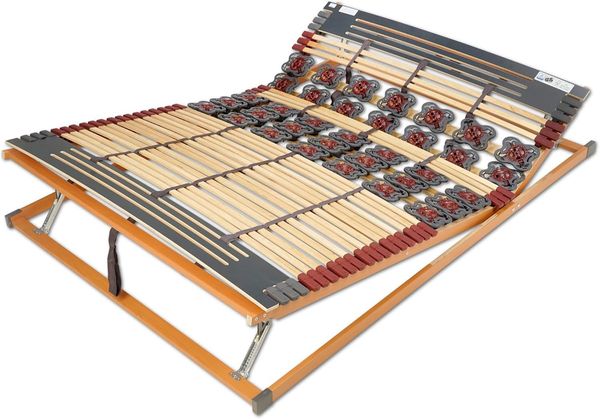 FMP Matratzenmanufaktur 7 Zonen Teller-Leisten Lattenrost Rhodos Komfort KF verstellbar 120x220 cm