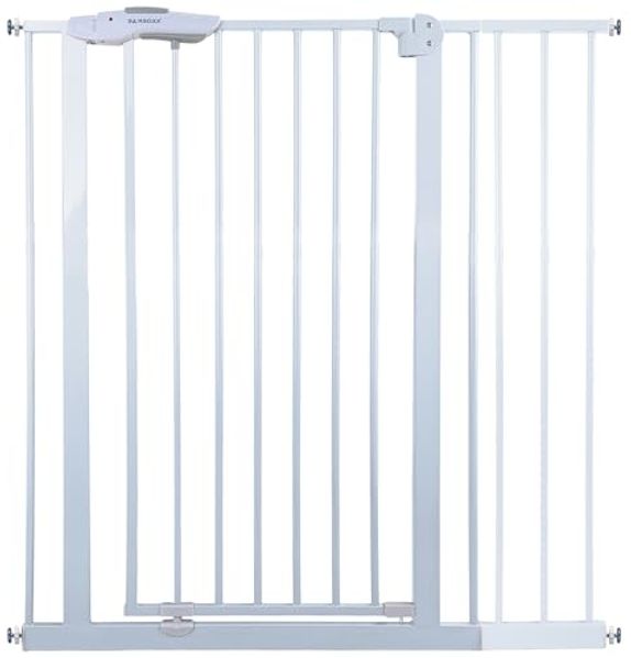 Absperrgitter Treppenschutzgitter weiß für 95-105cm Durchgang 110cm Hoch