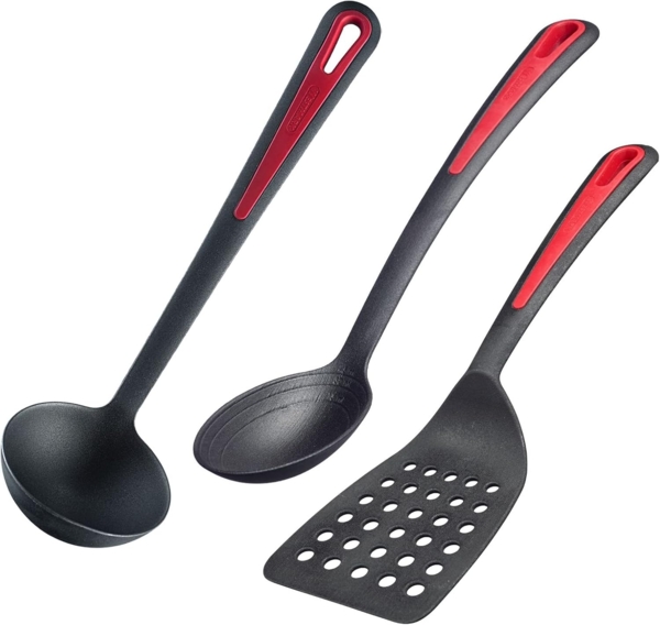 WESTMARK Kochbesteck-Set 3tlg, Je 1x Pfannenwender, Brat- u. Gemüselöffel + Suppenkelle, Galla