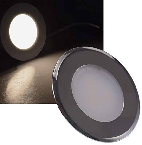 ChiliTec LED Einbauleuchte Treppenlicht - Stufenleicht für Unterputz Dosen - 2Watt 150Lumen - für 60mm UP-Dosen - 230V Stufenbeleuchtung Licht Weiß