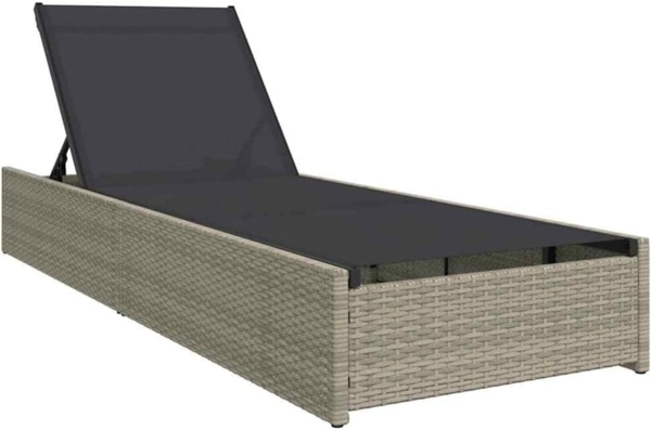 vidaXL Sonnenliege Beige 200,5 x 70 x 75 cm Poly-Rattan 42004127