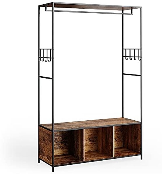 Kleiderschrank Fyrk Eiche rustikal 119.5 x 189 cm Vicco