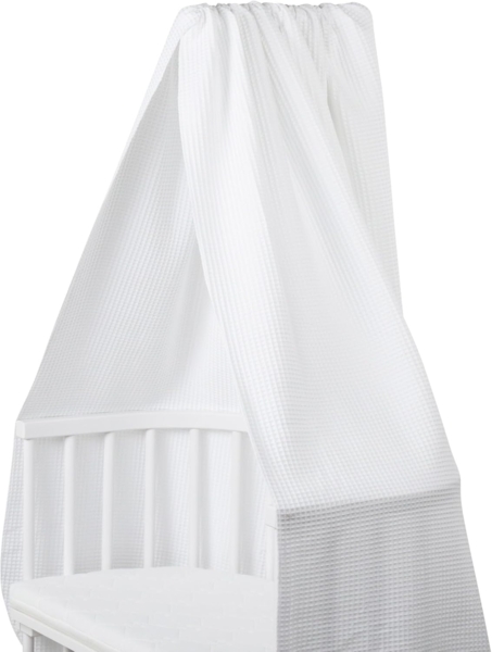 babybay Himmel Waffelpiqué für Mobilehalterung passend für alle Modelle bis 96 cm Länge, weiß Bild 2