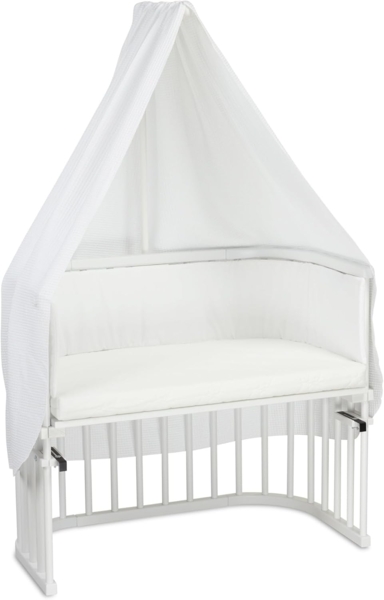 babybay Himmel Waffelpiqué für Mobilehalterung passend für alle Modelle bis 96 cm Länge, weiß Bild 1