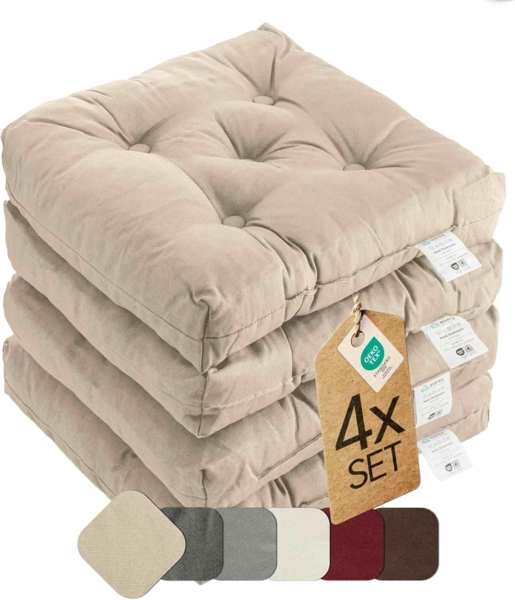 etérea Himmlische Qualität Sitzkissen etérea Heidi Sitzkissen und Stuhlkissen 42x42 cm -