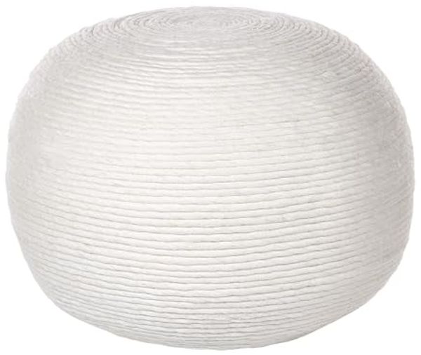 Pouf TAKHABI Weiß 50 cm 50 cm