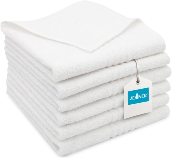 ZOLLNER Handtücher, Walkfrottier (6-St), 50 x 70 cm, 100% Baumwolle, vom Hotelwäschespezialisten