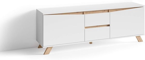 Homexperts 'VICKY' TV-Board, Holzwerkstoff Spanplatte, weiß, 160 x 60 x 38 cm (BxHxT)