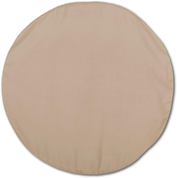 Kissenhülle Dekokissen Kissenbezug Microfaser - viele Größen und Farben Sandgrau Ø 40 cm