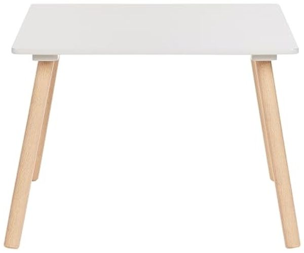 Kinderset 2-Sitzer Tisch mit Stühlen Helles Holz Weiß WRINGLEY
