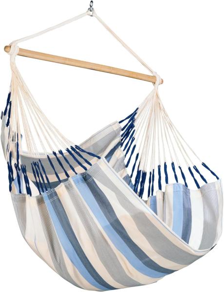 La Siesta Hängesessel DOMINGO Comfort sea salt blau Lounger Hängestuhl Hängematte