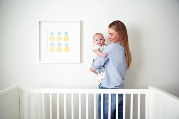 Ergobaby Baby-Schlafsack Winter Neugeborene 56-62 Baumwolle, Winterschlafsack Baby 0-6 Monate TOG 2.5, Pineapples Bild 5