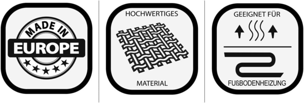 Orientalischer Samt-Teppich Fransen Oriental Flowers Creme Cord - 135x195x0,5cm Bild 6