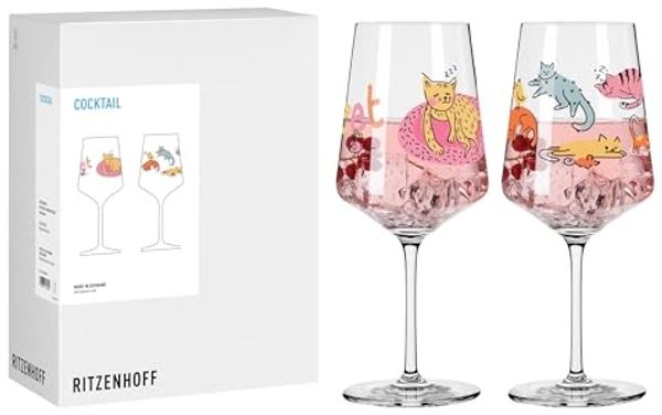 Ritzenhoff Aperitifglas Tierisch Glücklich, Kristallglas