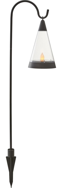 LED-Solar-Windlicht "Pisa",Kunststoff, 1 amber Led