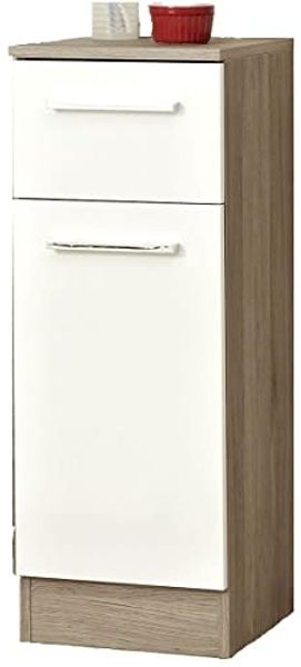 Pelipal Quickset 380 Unterschrank, Holzdekor, Sanremo Eiche Terra Quer Nachbildung, 33,0 x 30,0 x 81,0 cm