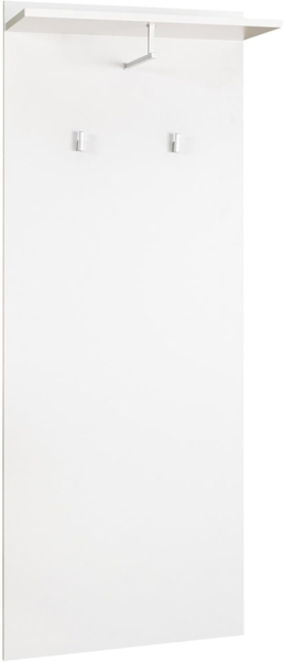 riess-ambiente Wandgarderobe JUSTUS 140 cm weiß – modern, Regalboden, Haken, Kleiderstange (Einzelartikel, 1 St), Flurgarderobe, platzsparend, stilvoll, Stauraum, Garderobenpaneel