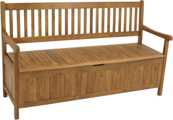 Truhenbank BENITA 3-Sitzer, Akazie geölt