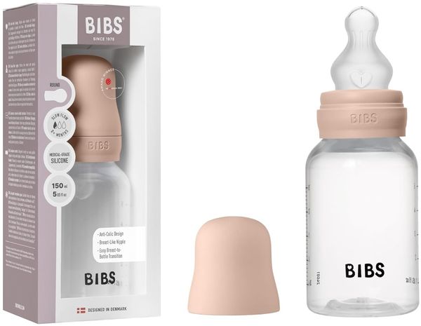 Bibs Flasche - Slow Flow - 150 ml - Silicone - Blu
