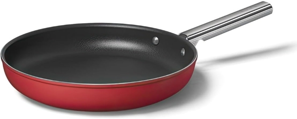 SMEG Bratpfanne Pfanne Glasdeckel Auswahl Durchmesser alle Herdarten Antihaft Ø26_rot_CKFF2601RDM