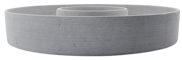 House Doctor Dekotablett House Doctor Kerzenständer THE RING grau, Ø45cm