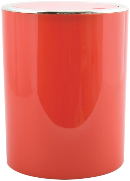 MSV Bad Serie "ASPEN" Design Kosmetikeimer Bad Treteimer Schwingdeckeleimer Abfallbehälter mit Schwingdeckel 6 Liter (ØxH): ca. 18,5x26 cm rot Bild 7