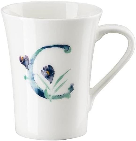 Becher mit Henkel Flower Alphabet C-Crocus Hutschenreuther Becher, Handpflege