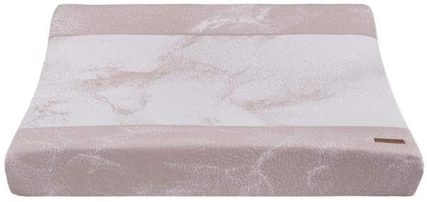 BO Baby's Only - Wickelauflagenbezug Marble - Alt Rosa/Klassisch Rosa - 45x70 cm - 50% Baumwolle/50% Polyacryl