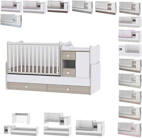 Lorelli '3-in-1 Mini Max' Babybett umbaubar, hellbraun