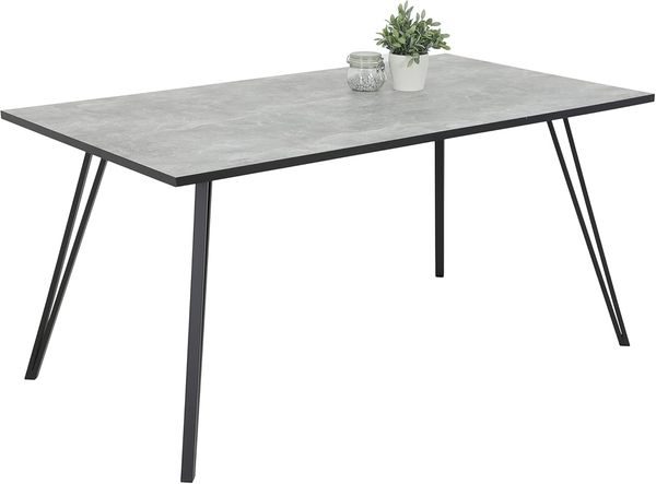 Esstisch Oksana - Betonoptik 160x90