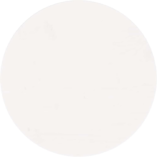 vidaXL Tischplatte Rund Weiß Ø50x3 cm Massivholz Kiefer 833662