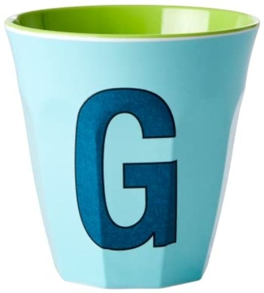 Rice Mint Print Melamin Becher Buchstabe G