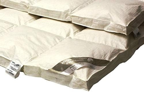 Hofmann Franken Daunenbett Daunendecke 4x6, 135x200 5 cm Außensteg 100% Daunen