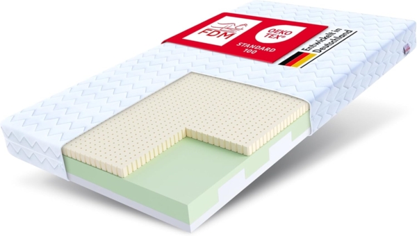 Matratze 70x140 CORATO Kaltschaum H3 LATEX H2 Höhe 11 cm