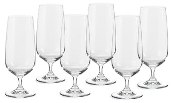 ECHTWERK Bierglas Pilsbiergläser Set, ca. 400 ml, 6-tlg, Glas, Strapazierfähige Biertulpen, stilvoll und passend zur Tischdeko