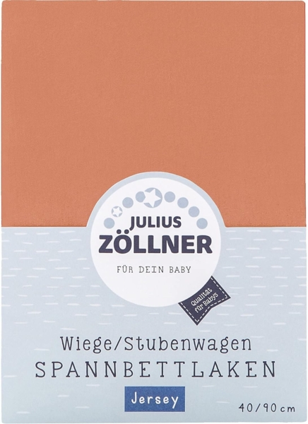 Julius Zöllner Spannbetttuch Jersey 90x40 Jersey terra