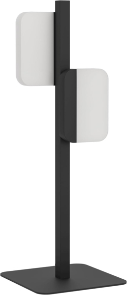 Eglo 98878 Tischleuchte ERVIDEL schwarz satiniert, klar L:15,5 B:6 H:50cm mit Kabelschalter 3000K