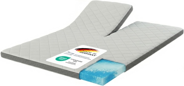 Geltopper 180x200x8cm 7 Zonen Karo-Klima-Split Bezug 8cm