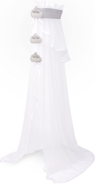 Amilian Betthimmel (Himmel für Babybett, Stubenwagen, Babywiege), Chiffon- oder Vollstoffhimmel