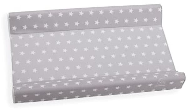 Wickelauflage aus PVC, 2 Seiten, zum Windelwechseln, universell, Maße 49 x 81 x 10 cm, hergestellt in Italien, Italbaby Starlette Grey