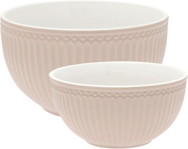Greengate 2er Schüssel-Set Alice creamy fudge