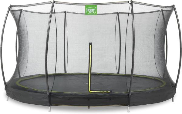 EXIT Silhouette Bodentrampolin ø366cm mit Sicherheitsnetz - schwarz