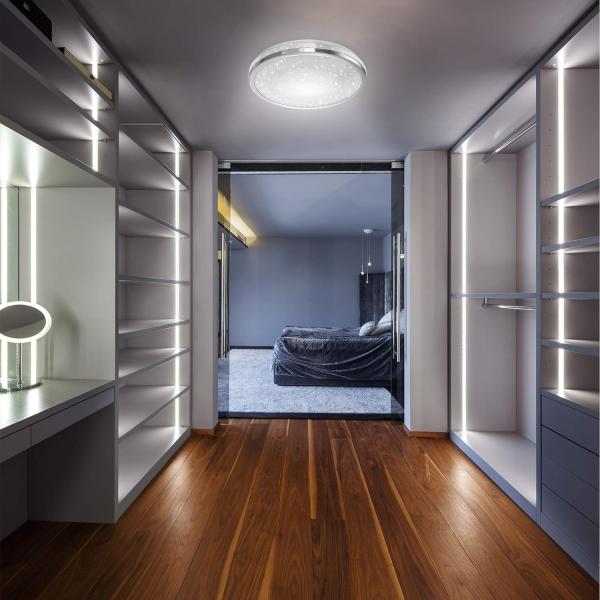 LED-Leuchtmittel B.K.Licht LED Deckenleuchte Chrom rund Ø38cm 24W 2200lm Neutralweiß Bild 6