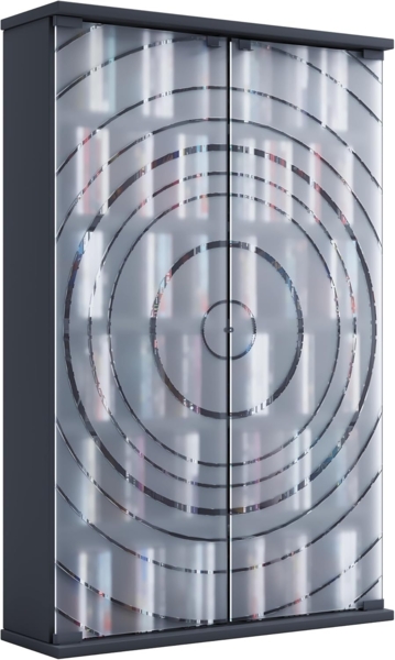 VCM CD / DVD Media Regal Tilano 920088 Anthrazit H. 92 x B. 60 x T. 18 cm