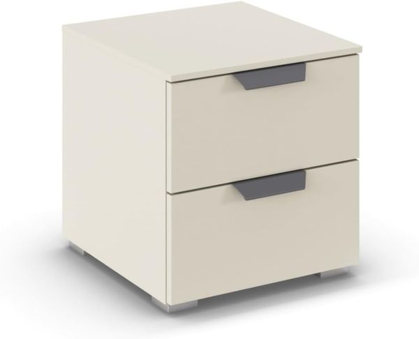 rauch Aditio Box, Nachttisch, 2 Schubladen, mit Softclose-Funktion, Farbe Beige, BxHxT 40x42x42cm