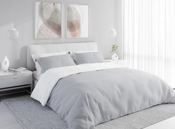 Wolkenfeld Wendebettwäsche Mikrofaser Bettwäsche - Allergiker Bettwäsche - unfassbar weich, Mikrofaser, 3 teilig, 135x200 cm, 155x220 & Übergrößen I inkl. Kissenbezüge 80x80 I 2-farbig