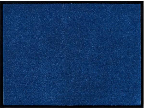 Teppich Boss waschbare In- & Outdoor Fußmatte Uni einfarbig - Navy - 80x120x0,7cm